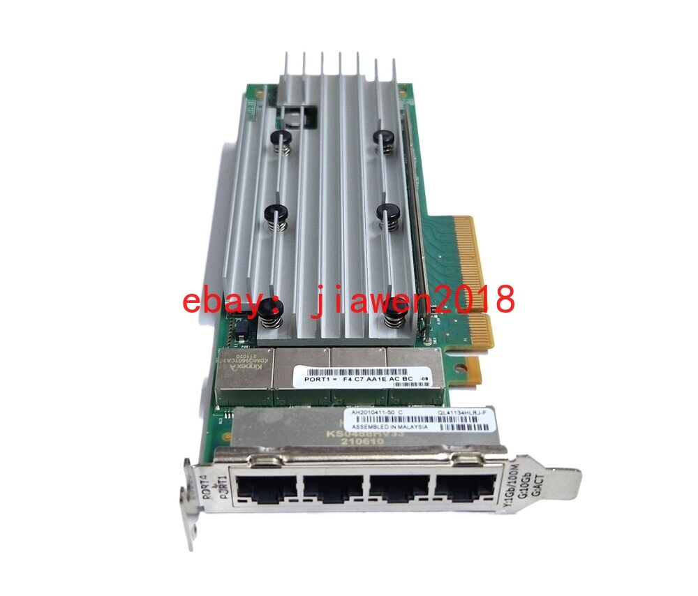 LENOVO QLogic Marvel QL41134HLRJ QL41134 10GB 4Port PCI-E Adapter 01KR584
