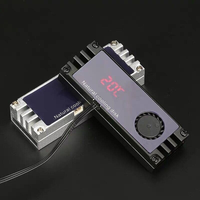 12V OLED Display M2 SSD Heatsink Cooler Temperature For M.2 2280 SSD Solid