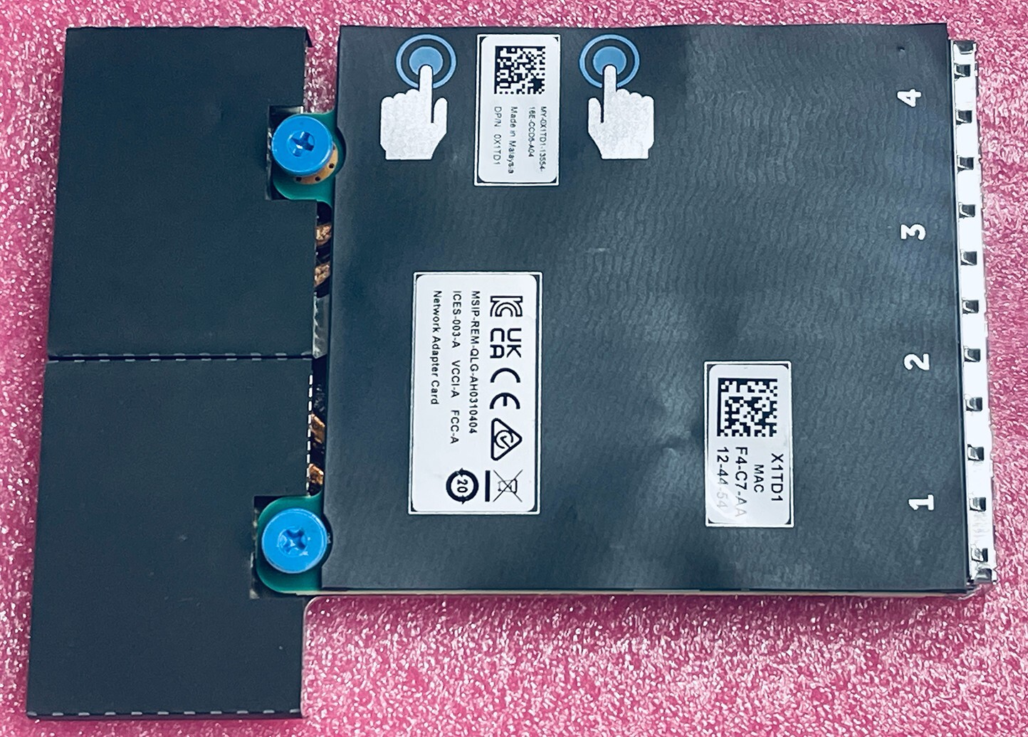 Dell 10GbE Ethernet Network Card RJ-45 4-Port 0X1TD1 10GB Lan Qlogic QL41164HMRJ