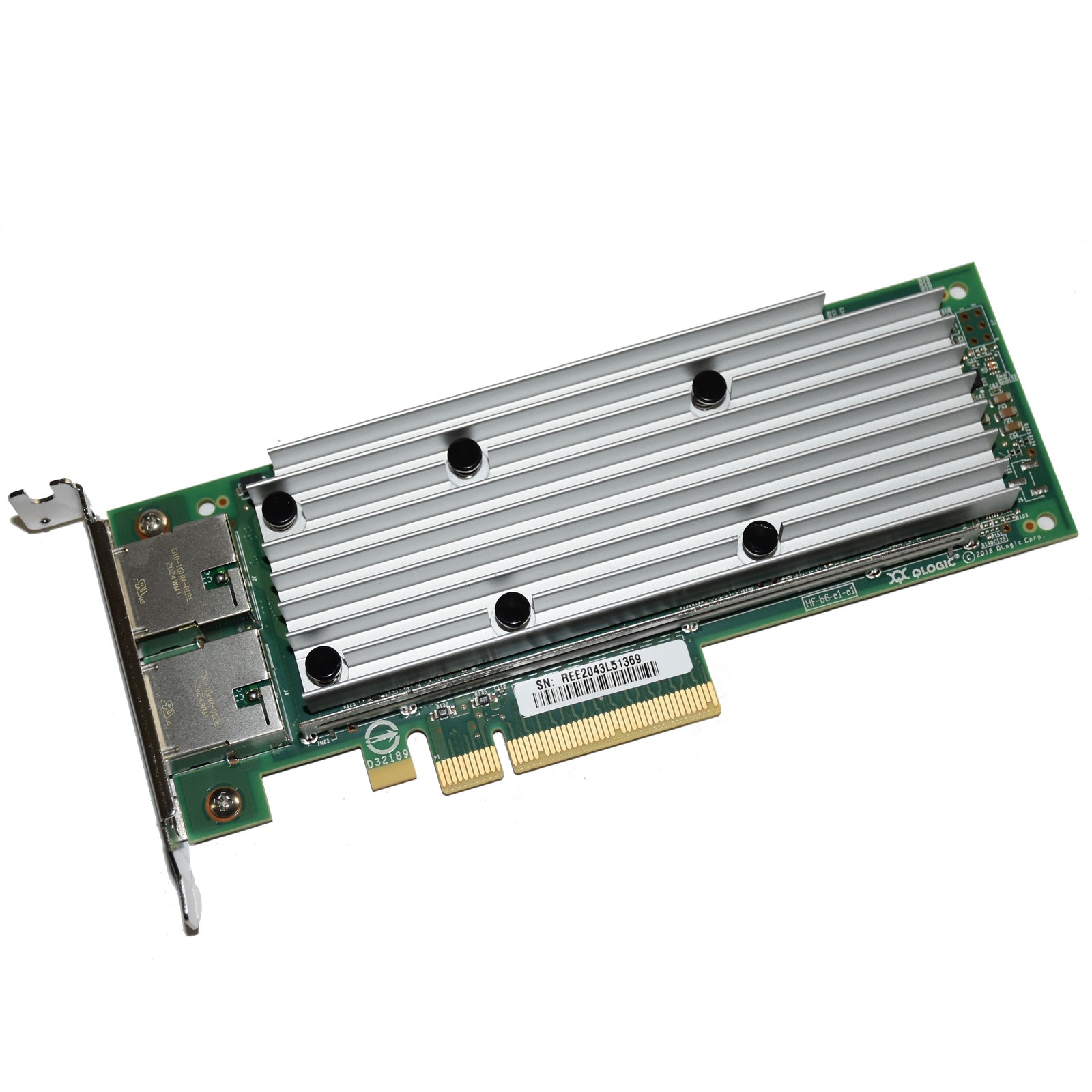 Dell Qlogic QL41162HLRJ Dual-Port 10GBASE-T PCI-E 3.0×8 Network Card LP 2J3X7