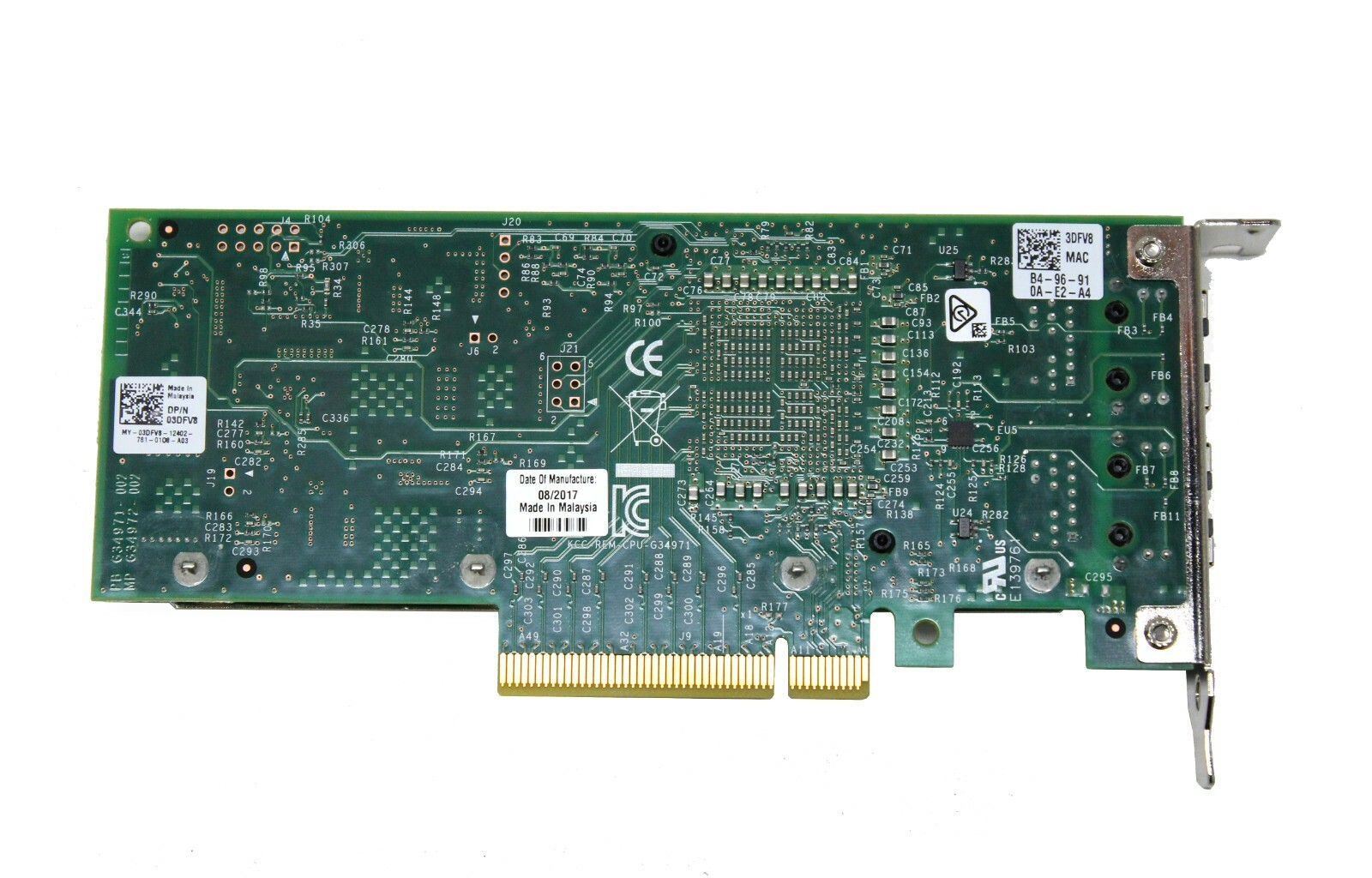 Dell X540-T2 Genuine Converged Dual Port Network Adapter 3DFV8