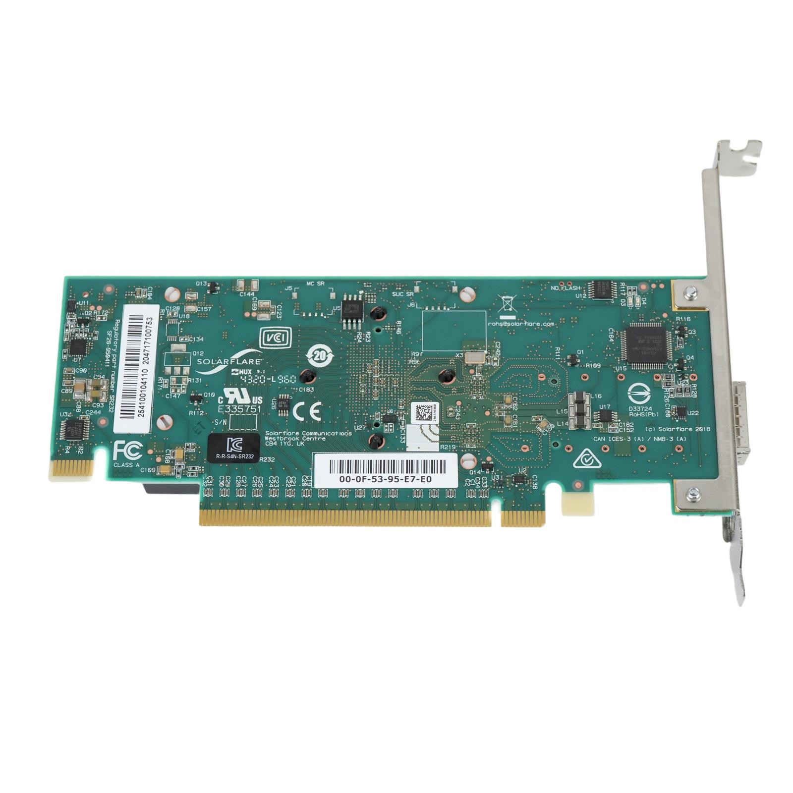 SolarFlare XtremeScale X2541-PLUS 100GbE QSFP28 PCIe 3 x16 Ethernet Adapter NIC