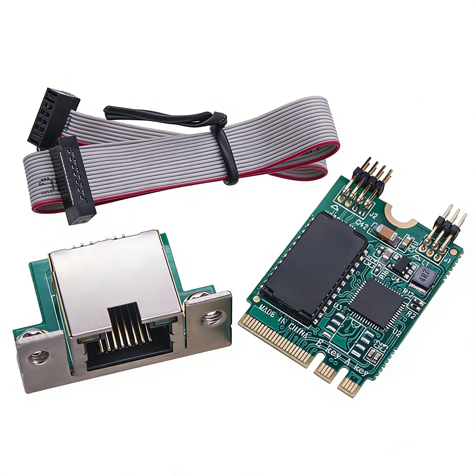 1 PC M.2 Key A+E 2.5G Gigabit RTL8125B RJ45 Ethernet Network Lan Card Chipset