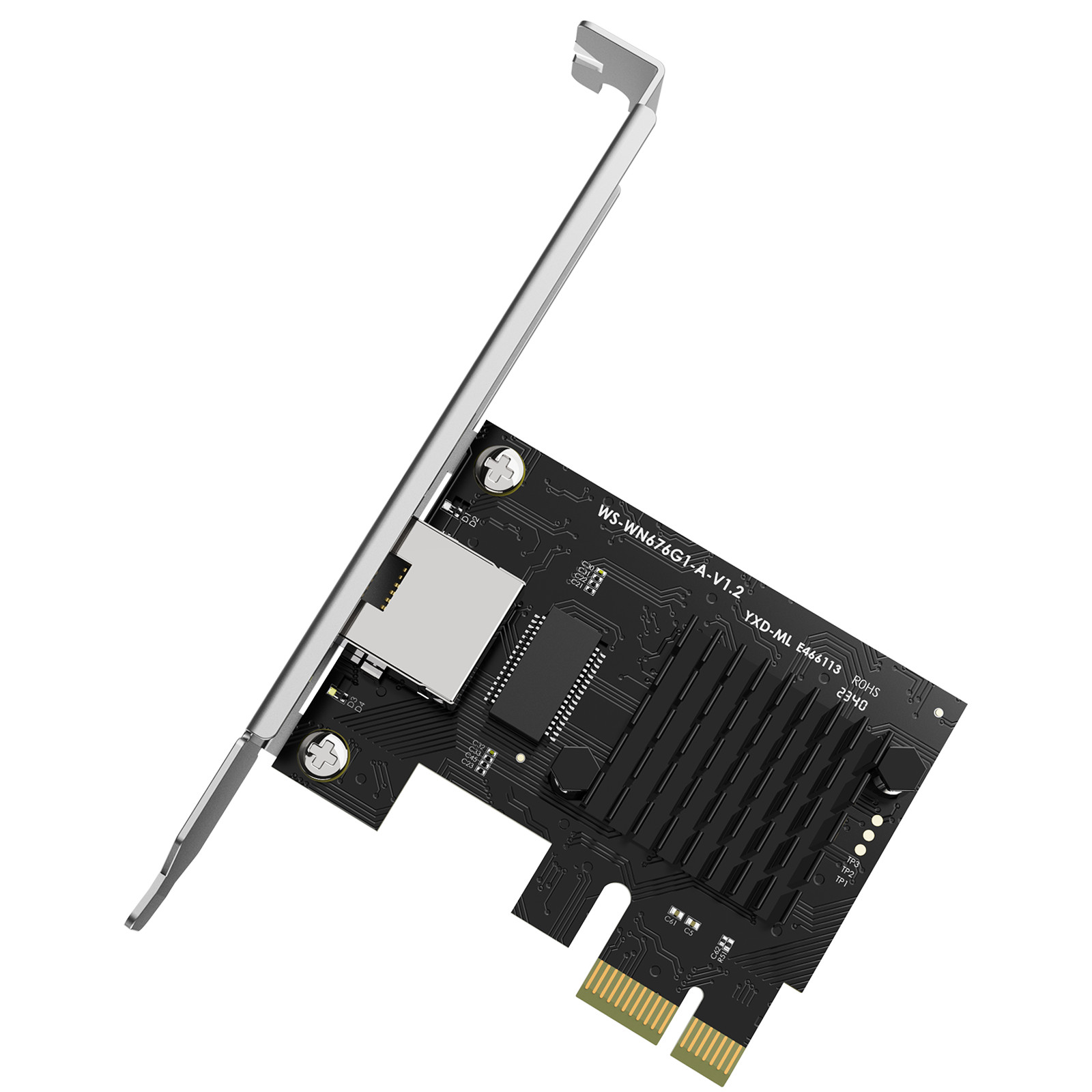 2500/1000/100Mbps 2.5G Base-T PCIe Network Card PCI Express Ethernet Adapter