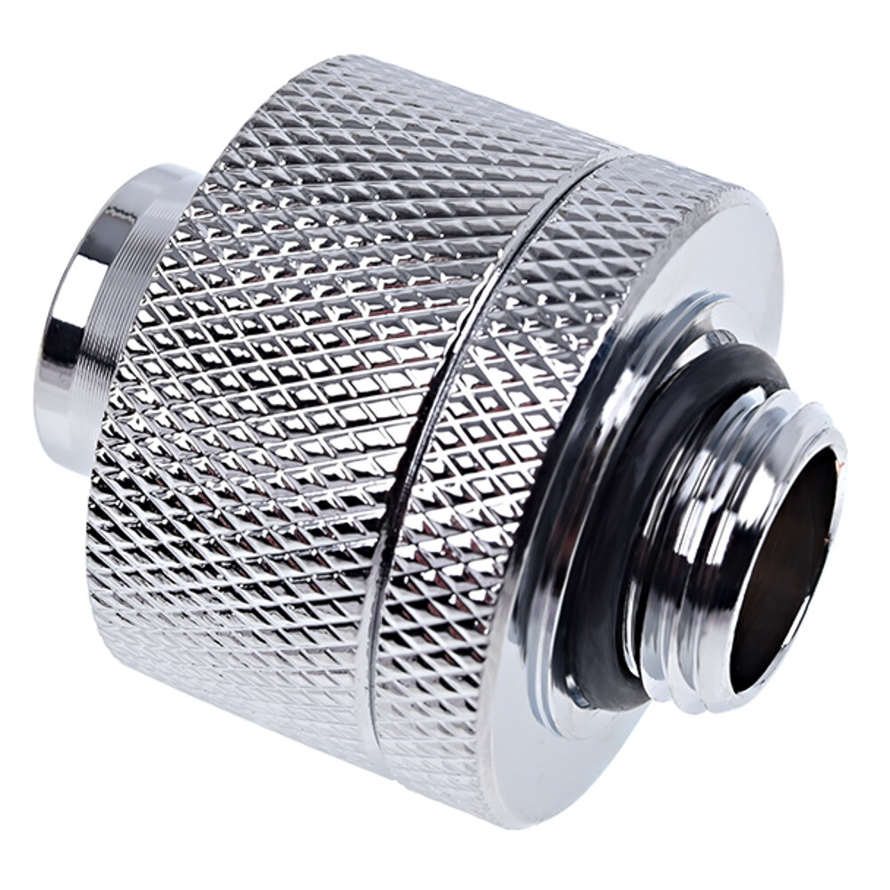 Alphacool Clear Tubing (3m) and G1/4″ 13mm ID, 19mm OD Fittings, Chrome, 12pk
