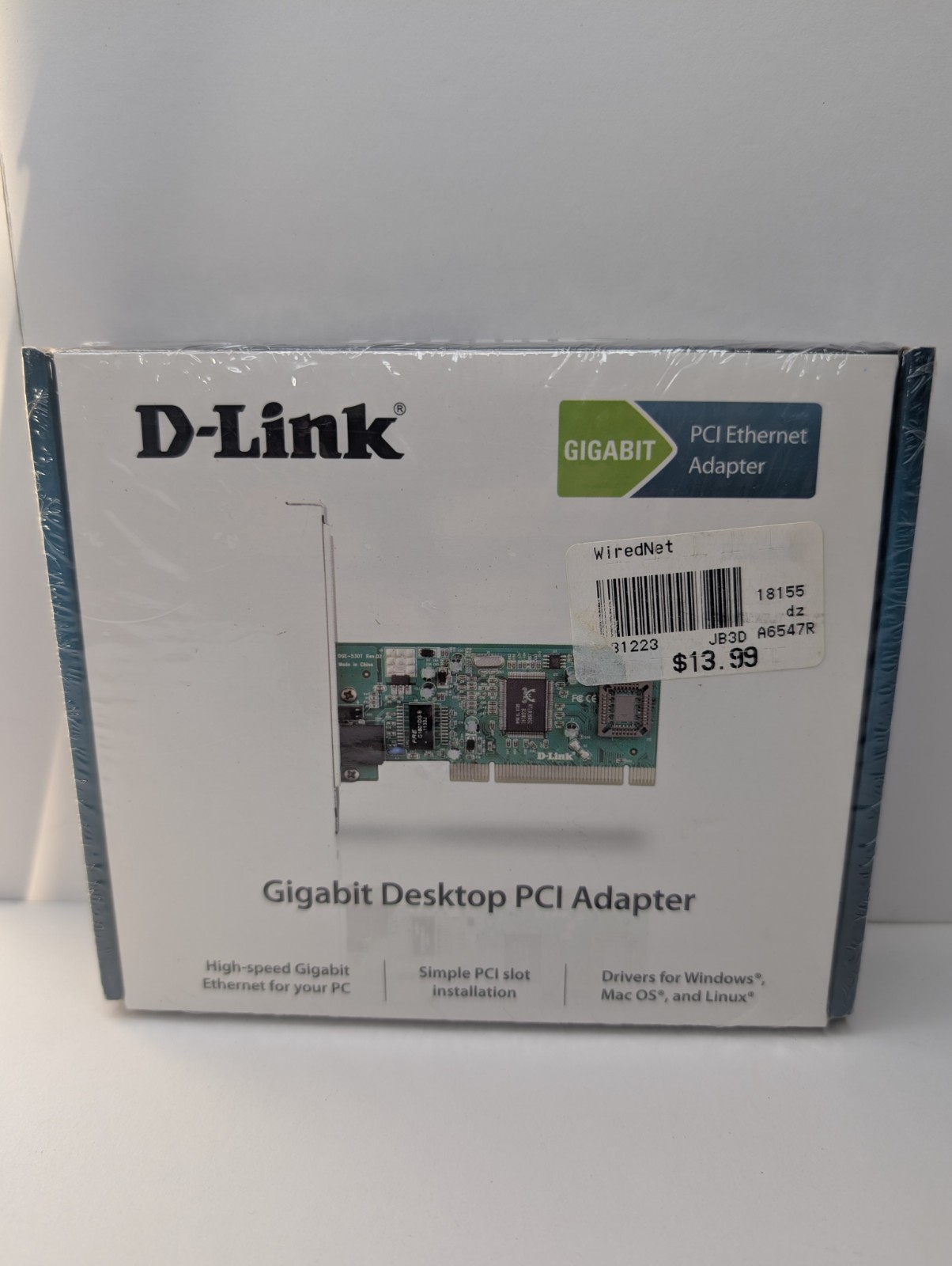 D-LINK DGE530T Gigabit Desktop PCI Adapter 10/100 Mbps Open Box