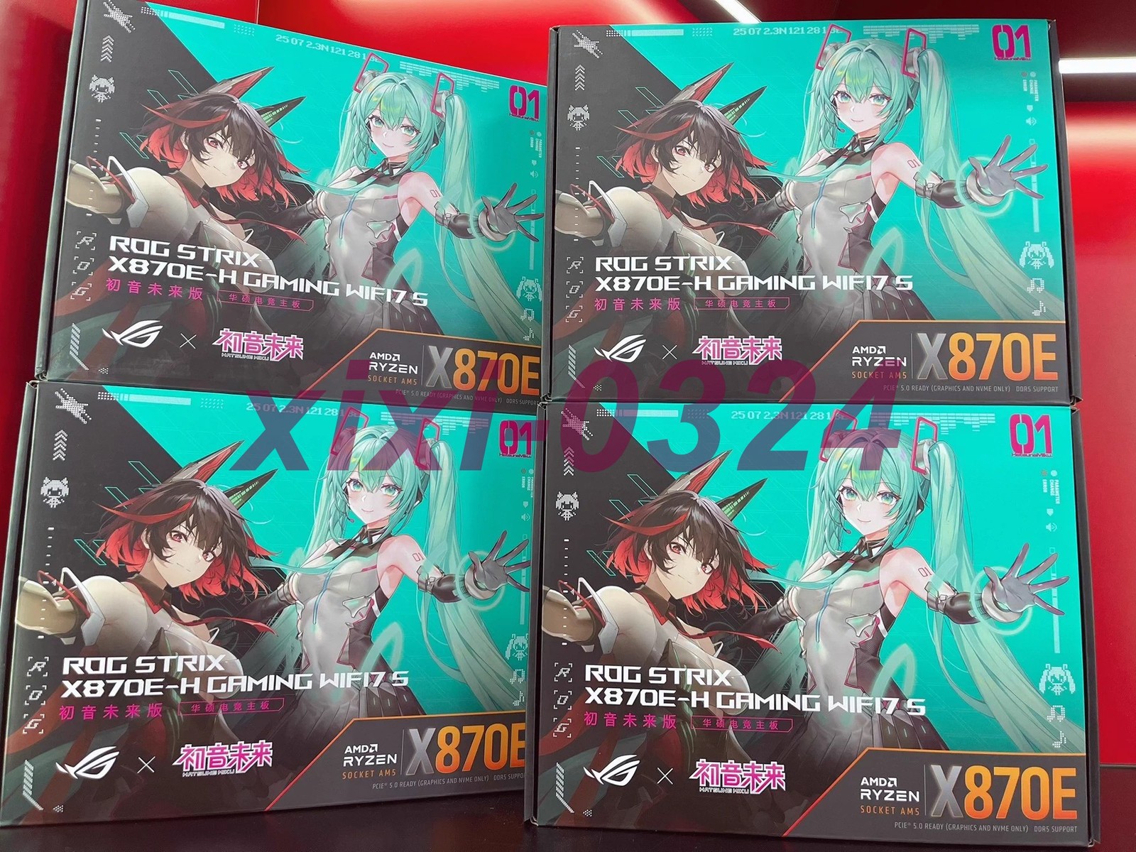 1PCS ROG X870E Hatsune Miku Edition Motherboard DDR5 AM5 ATX for Gaming PC FEDEX