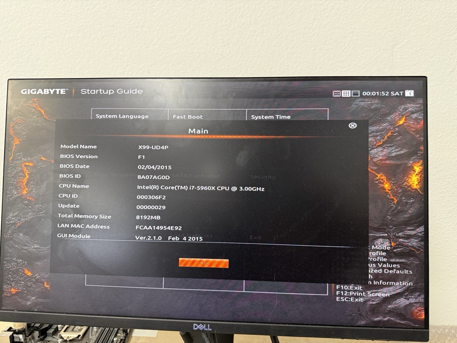 GIGABYTE GA-X99-UD4P Motherboard & I/O Shield & i7-5960X