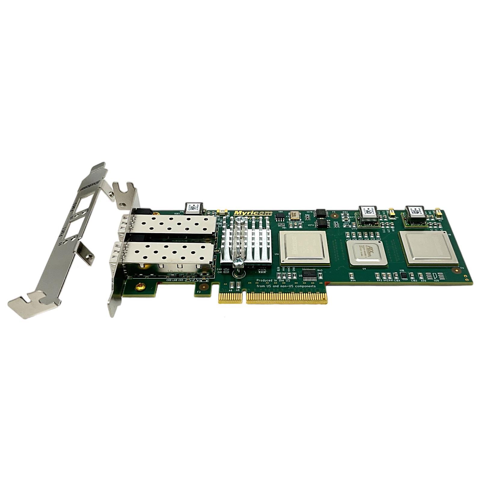 NEW Myricom 10G-PCIE2-8C2-2S Dual Port 10GB SFP+ Network Adapter Both Brackets