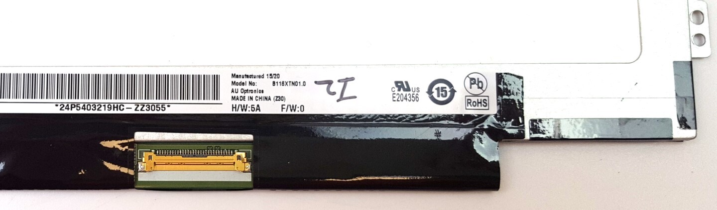 AU Optronics 11.6″ Laptop LCD Screen Matte 1366×768 WXGA 30pin B116XTN01.0