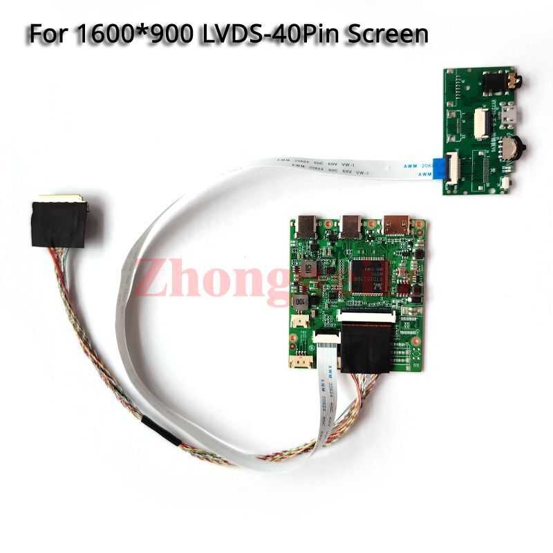 For LP173WD1-TLG1/TLN1 1600×900 USB-C Mini-HDMI LVDS 40-Pin LCD Driver Board Kit