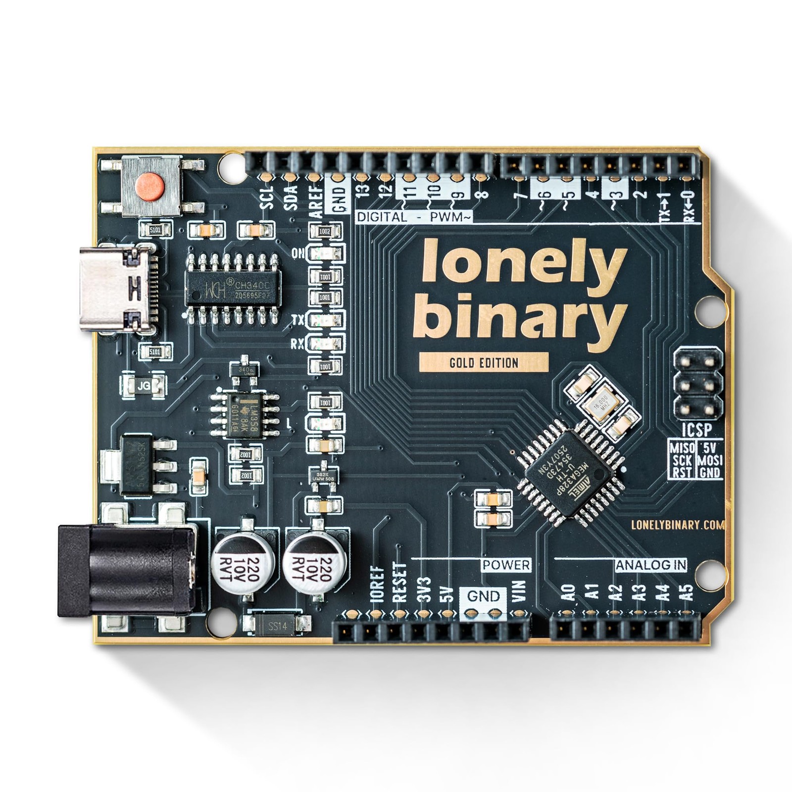 UNO R3 Development Board Gold Edition ATmega328P Type-C Board Compatible with…