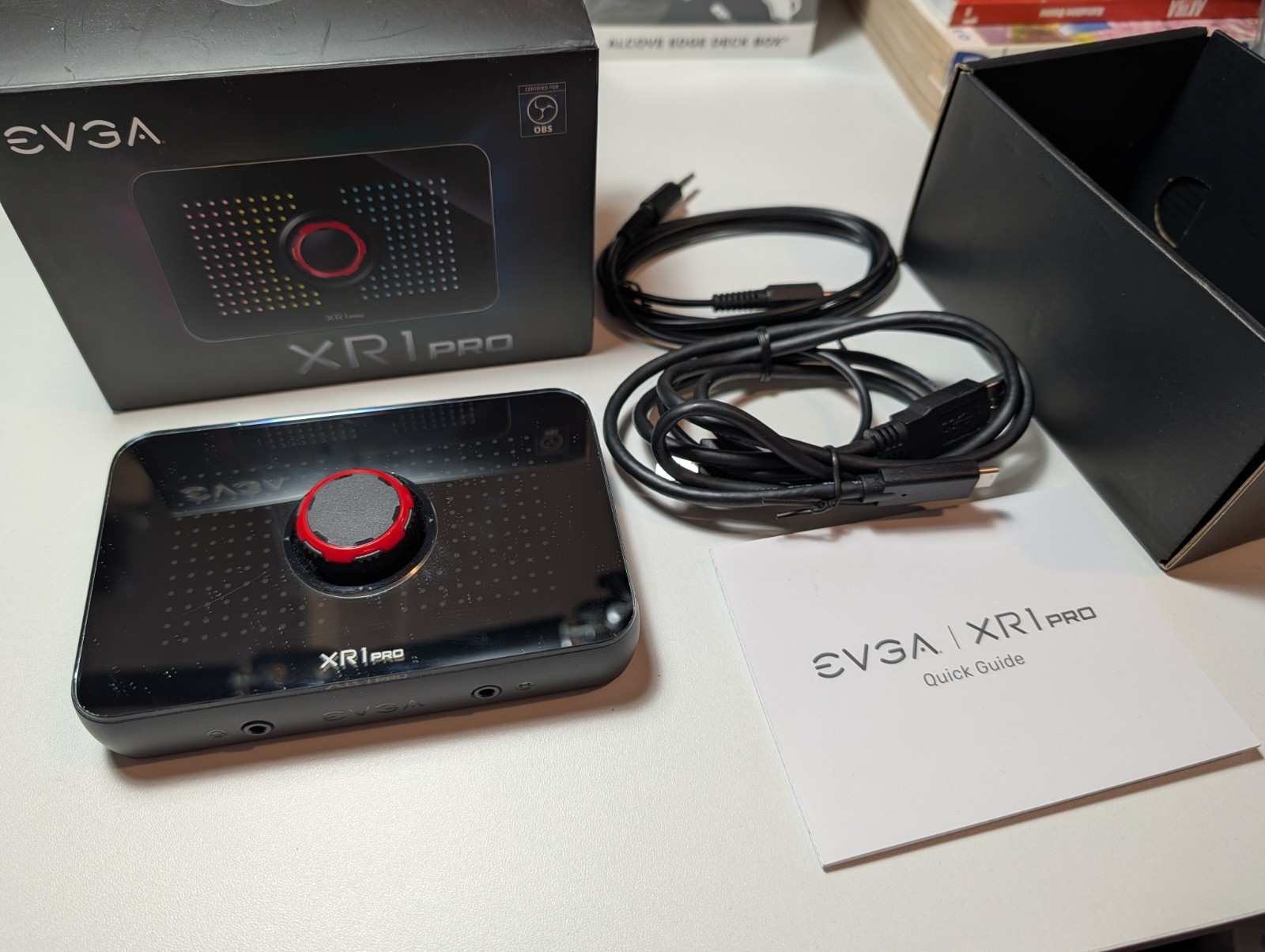 EVGA XR1 Pro Capture Card 1440p/4K HDR 144Hz Pass Through OBS Certified Mixer