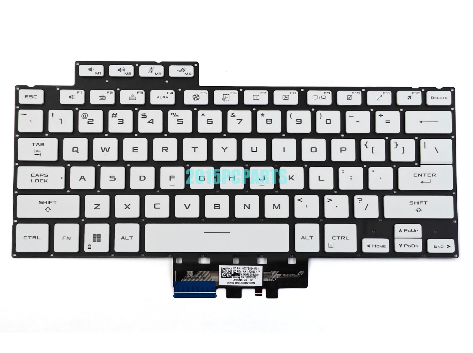 New For ASUS ROG Zephyrus G14 GA402R GA402RJ GA402RU GA402XV Keyboard Backit US
