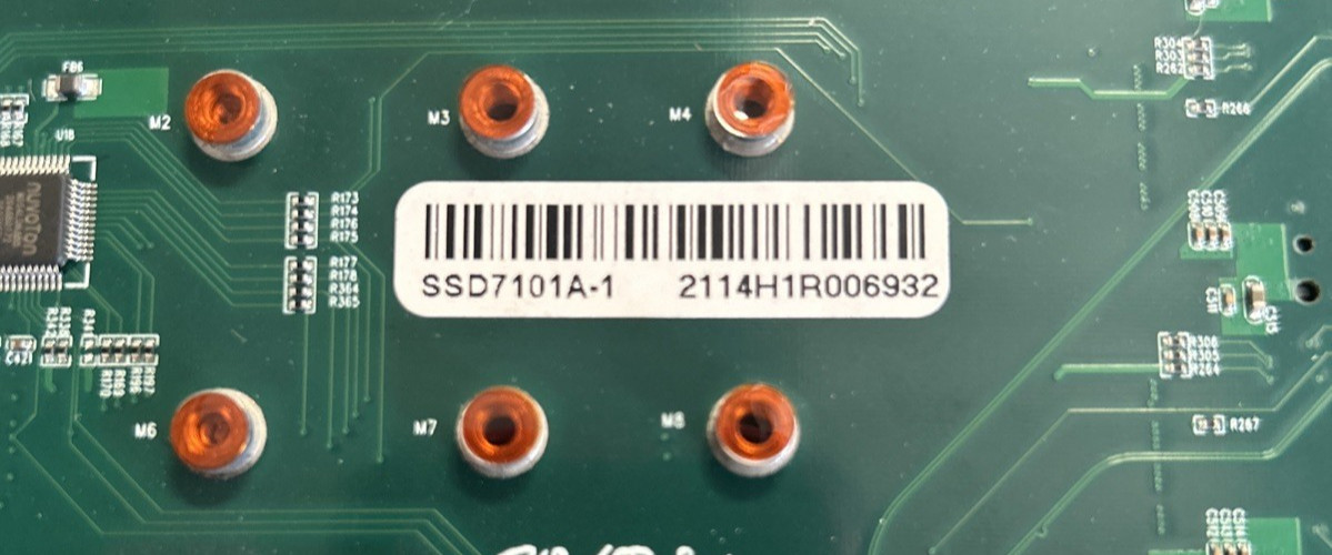 HighPoint SSD7101A-1 PCIe 3.0 x16 4-Port M.2 NVMe RAID Controller Card