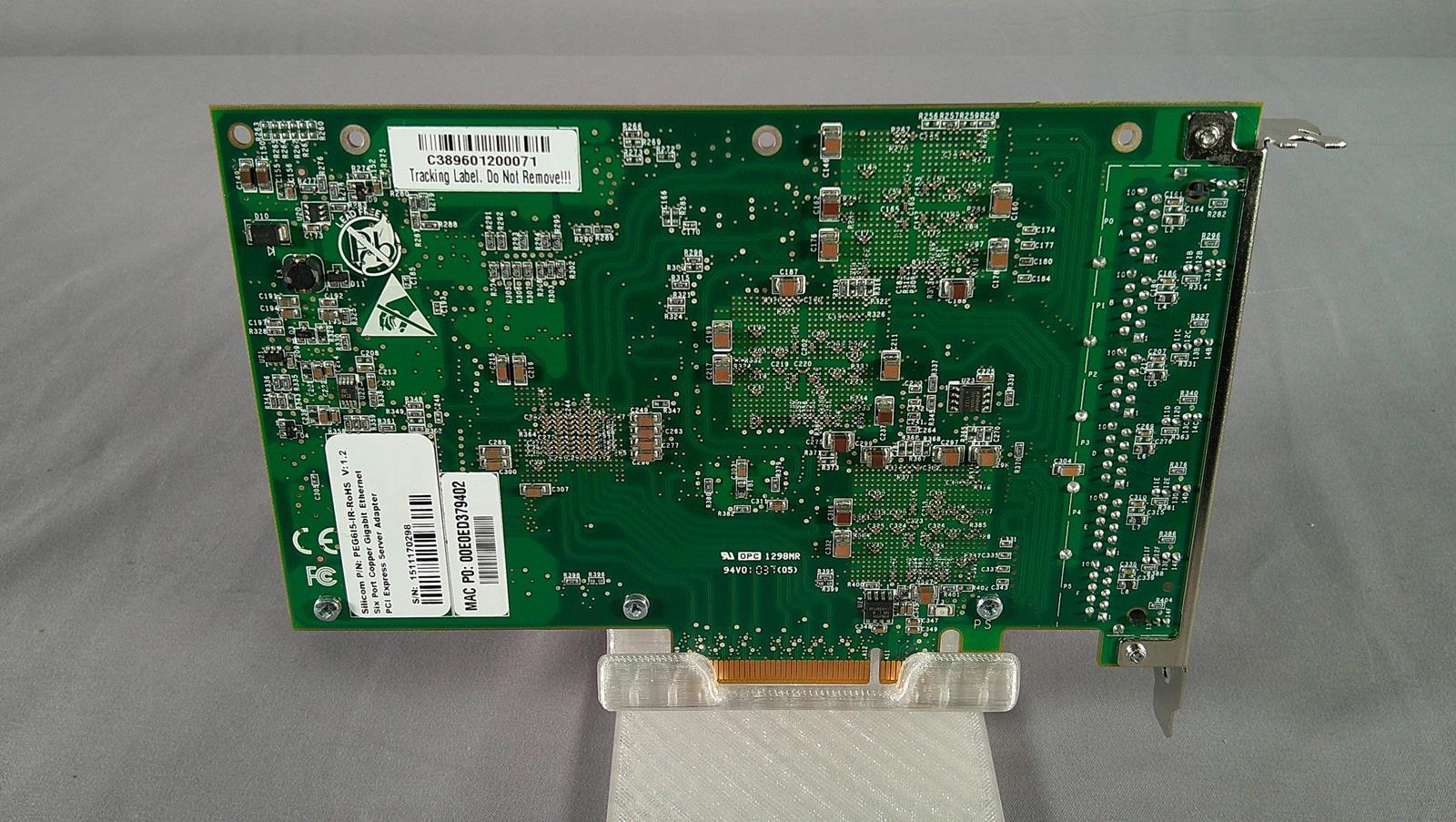 SILICOM PEG6I5 Six-Port Gigabit Ethernet PCIe Network Adapter **USED EXCELLENT**