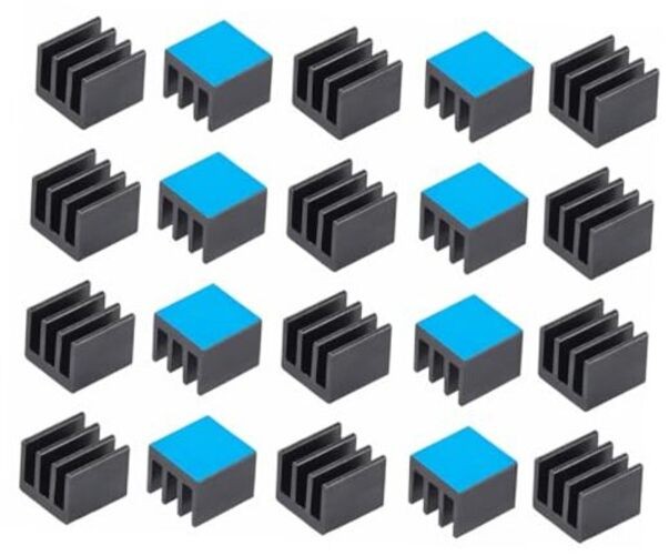 20pcs 7mm Small mini Heatsink 7x7x6mm + Thermal Conductive Adhesive Tape,