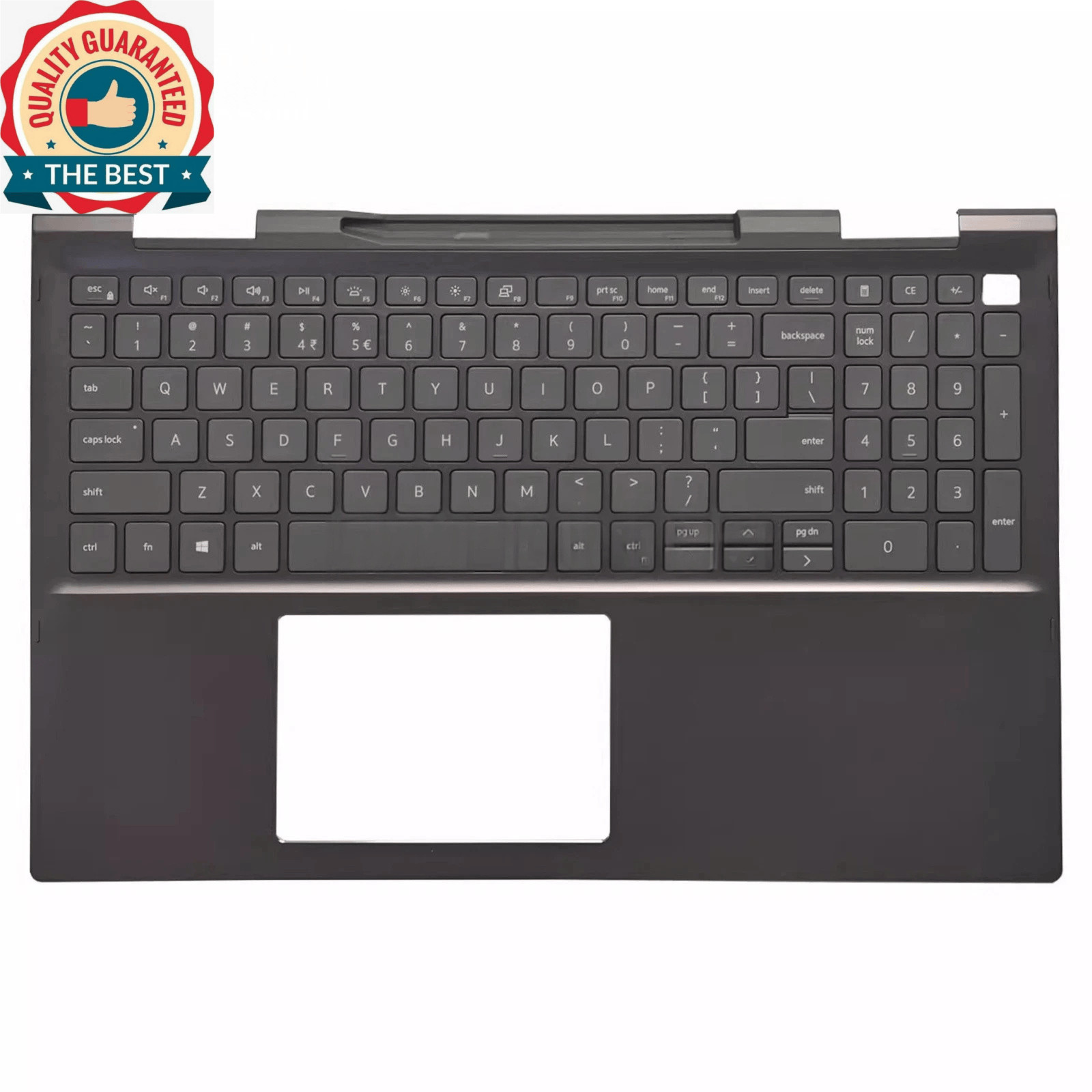 New For Dell Inspiron 15 7500 7506 2-in-1 Palmrest with US Keyboard/Bottom Case