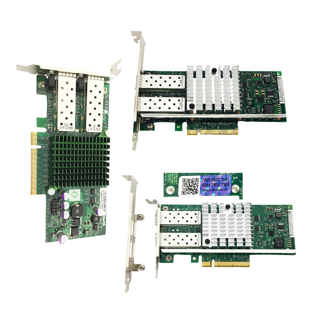 10GB SFP+ Dual Port X520-DA2 Intel NIC Adapter USA Yottamark Holo or Supermicro