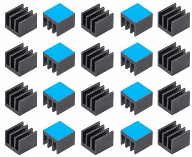 20pcs 7mm Small mini Heatsink 7x7x6mm + Thermal Conductive Adhesive Tape,