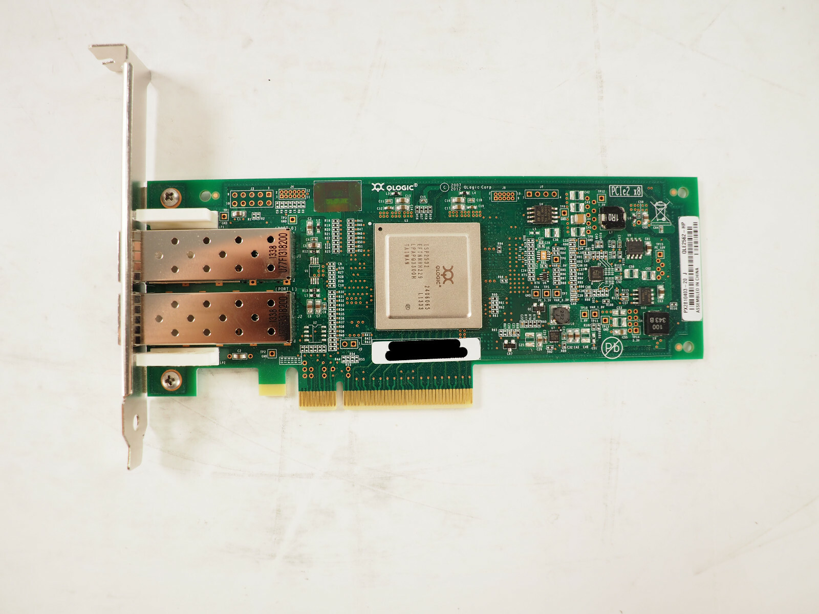 HP QLE2562-HP 2x SFP low profile bracket 489191-001 Network Module w/*2 SFP