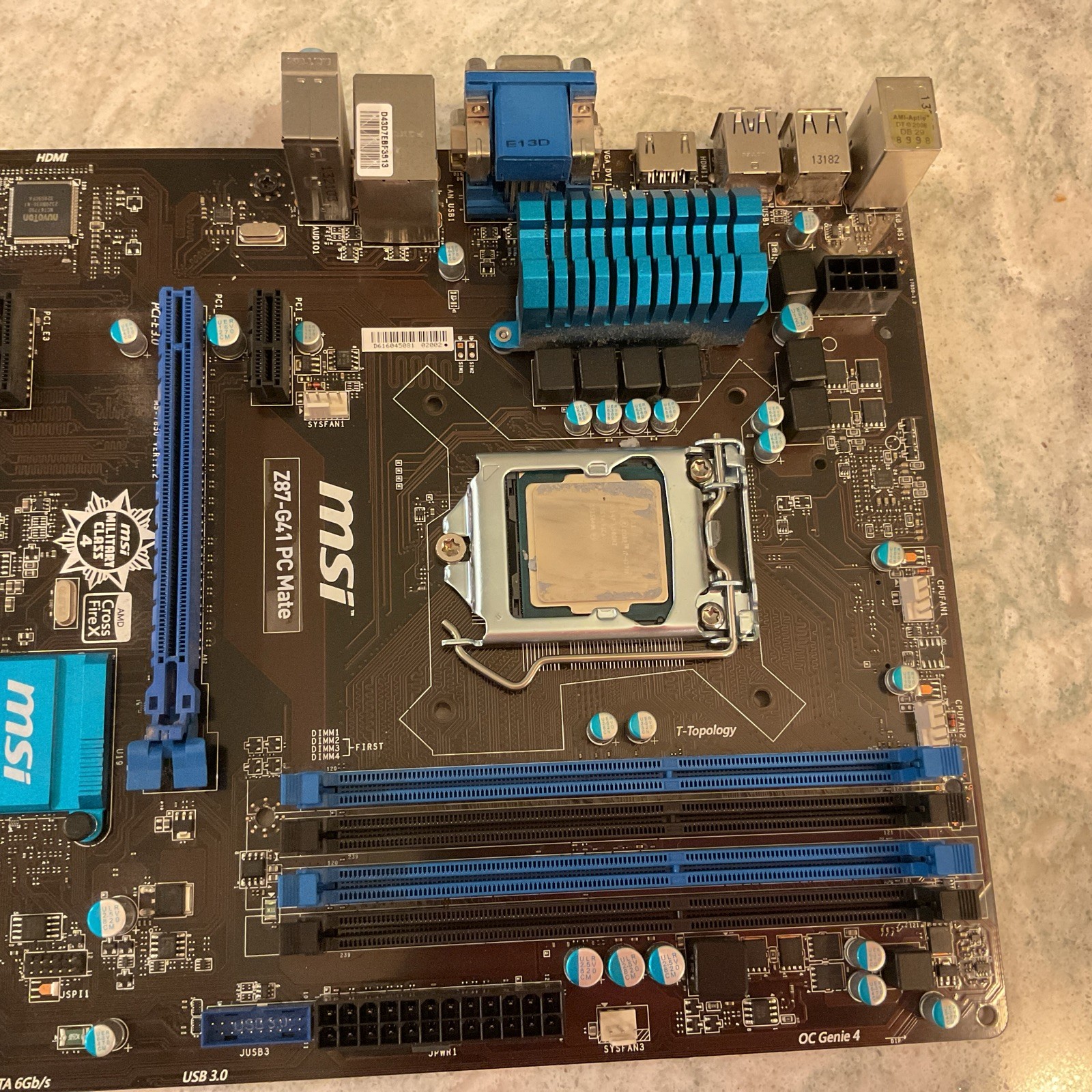 MSI Z87-G41 PC Mate Motherboard Mainboard (see description)