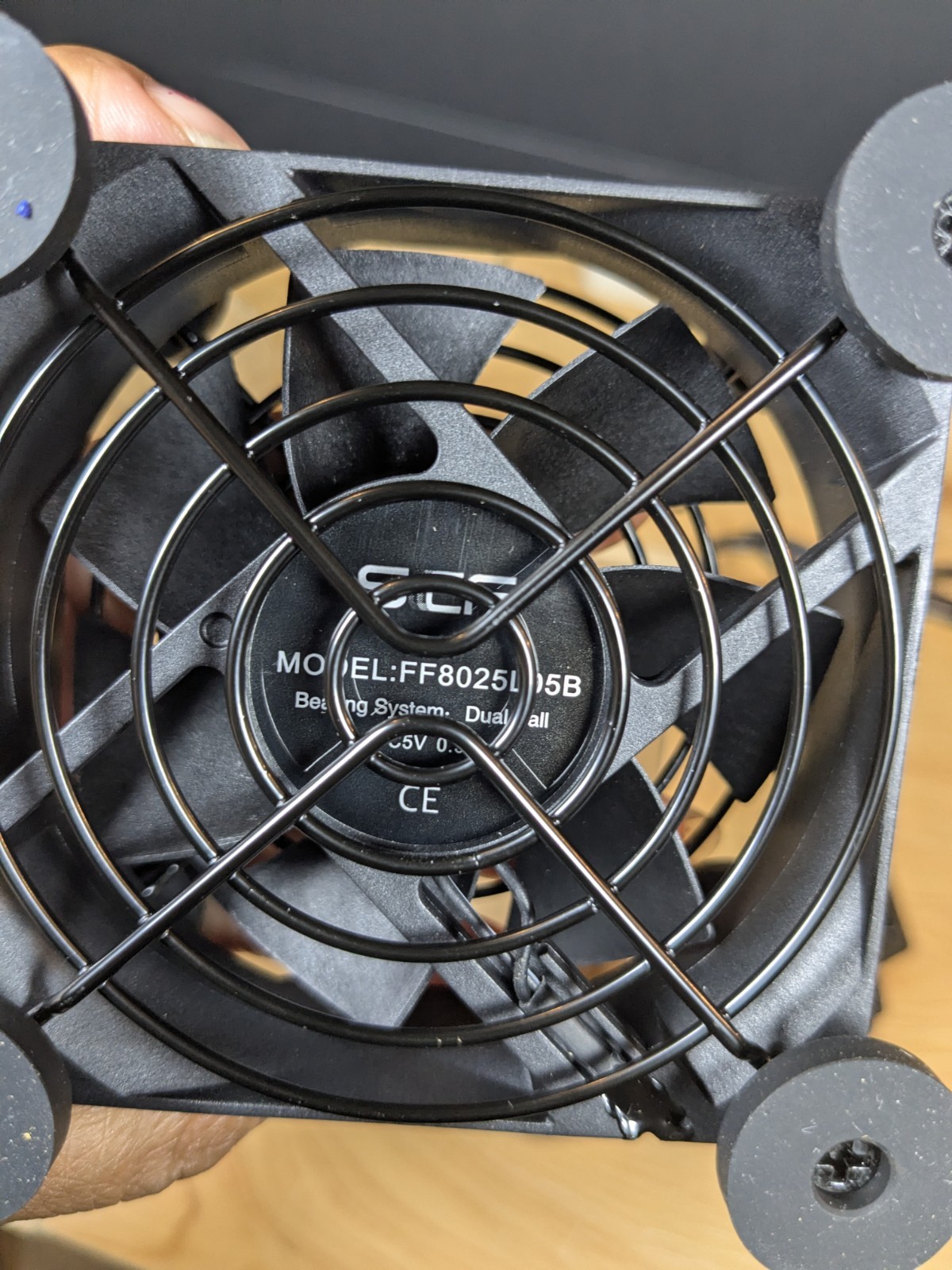 USB Powered 80mm Computer Cabinet Cooling Fan Quiet Dual Ball Bearing FF8025L05B