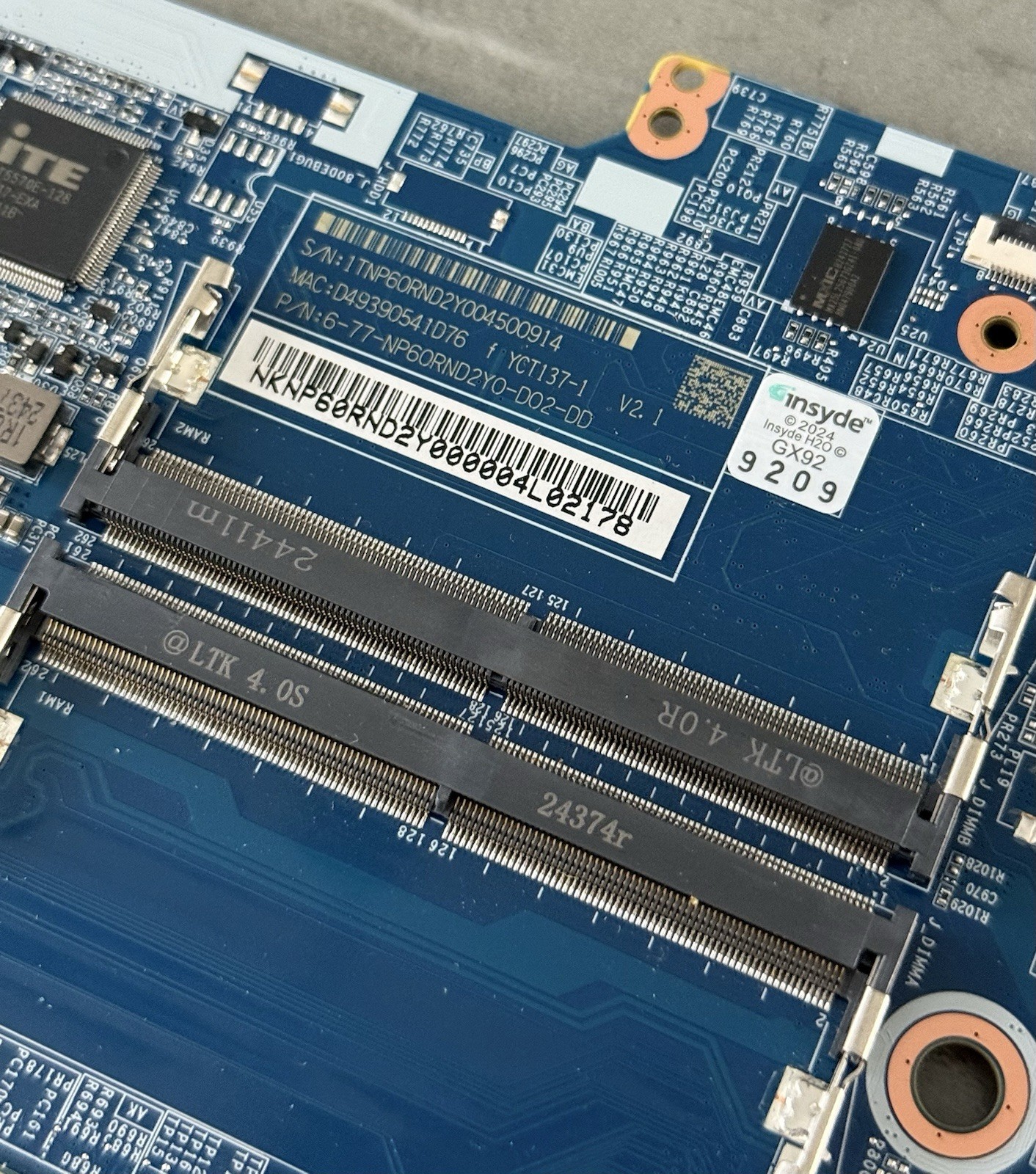 GIGABYTE G6 KF 2024 Genuine Motherboard i7-13620H 2.4GHz RTX4060 8GB For Parts