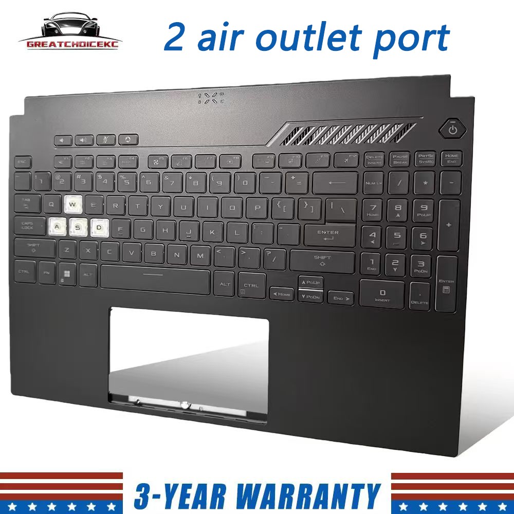 New For ASUS TUF Gaming A15 F15 FX507 FA507 FX507Z Palmrest Keyboard Backlit US