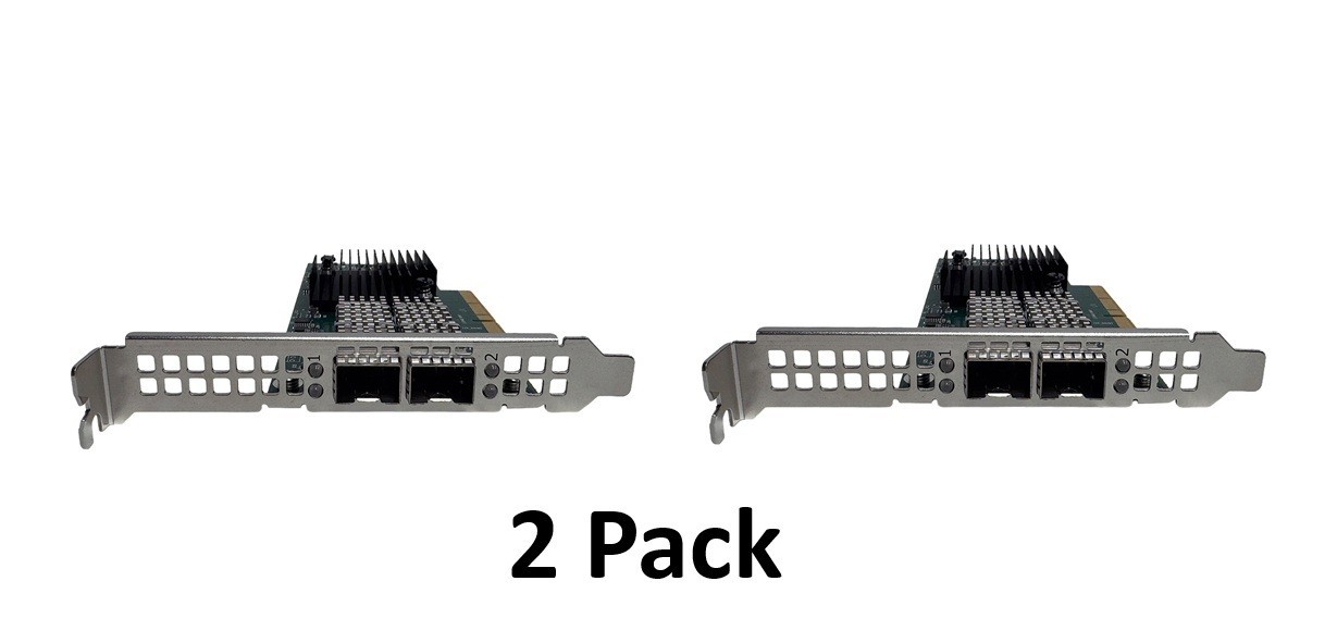 * 2 Pack* Dell MRT0D Mellanox ConnectX-4 Dual Port 25GB Adapter CX4121C