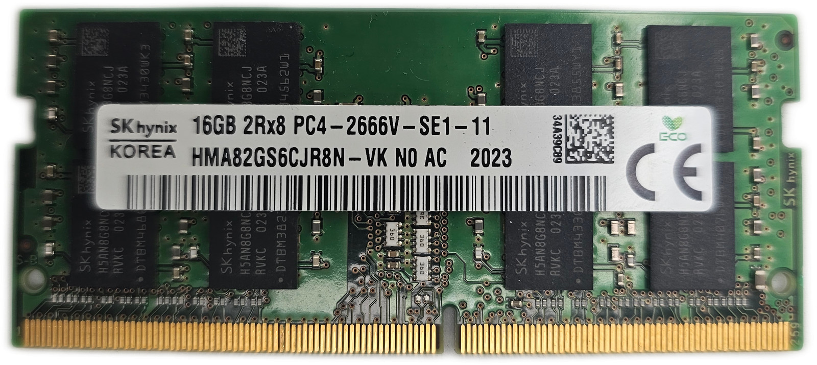 Sk Hynix 16GB DDR4-2666 PC4-21300 288-Pin SO-DIMM Laptop RAM Memory