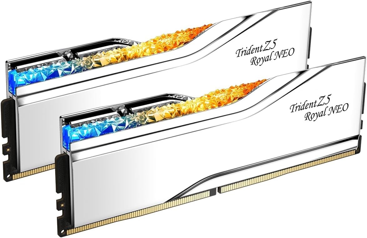G.SKILL Trident Z5 Royal Neo 32GB (2x16GB) DDR5 6400 CL30 AMD EXPO RAM Silver