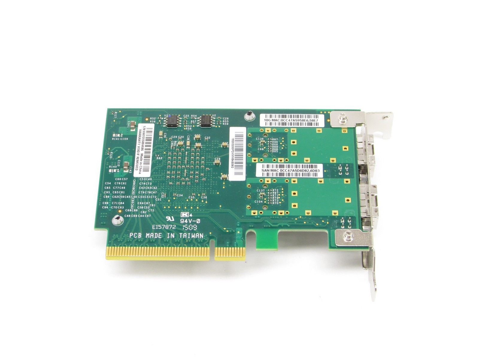 Supermicro Intel X520-DA2 Dual Port AOC-STGN-I2S Rev2 Network Adapter Controller