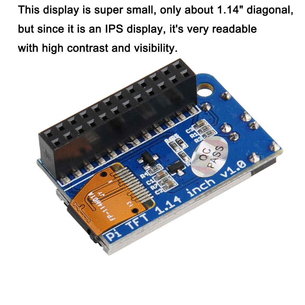 Mini PiTFT 1.14″ LCD Display 135×240 Color TFT Add-on LCD Module for Raspberr…