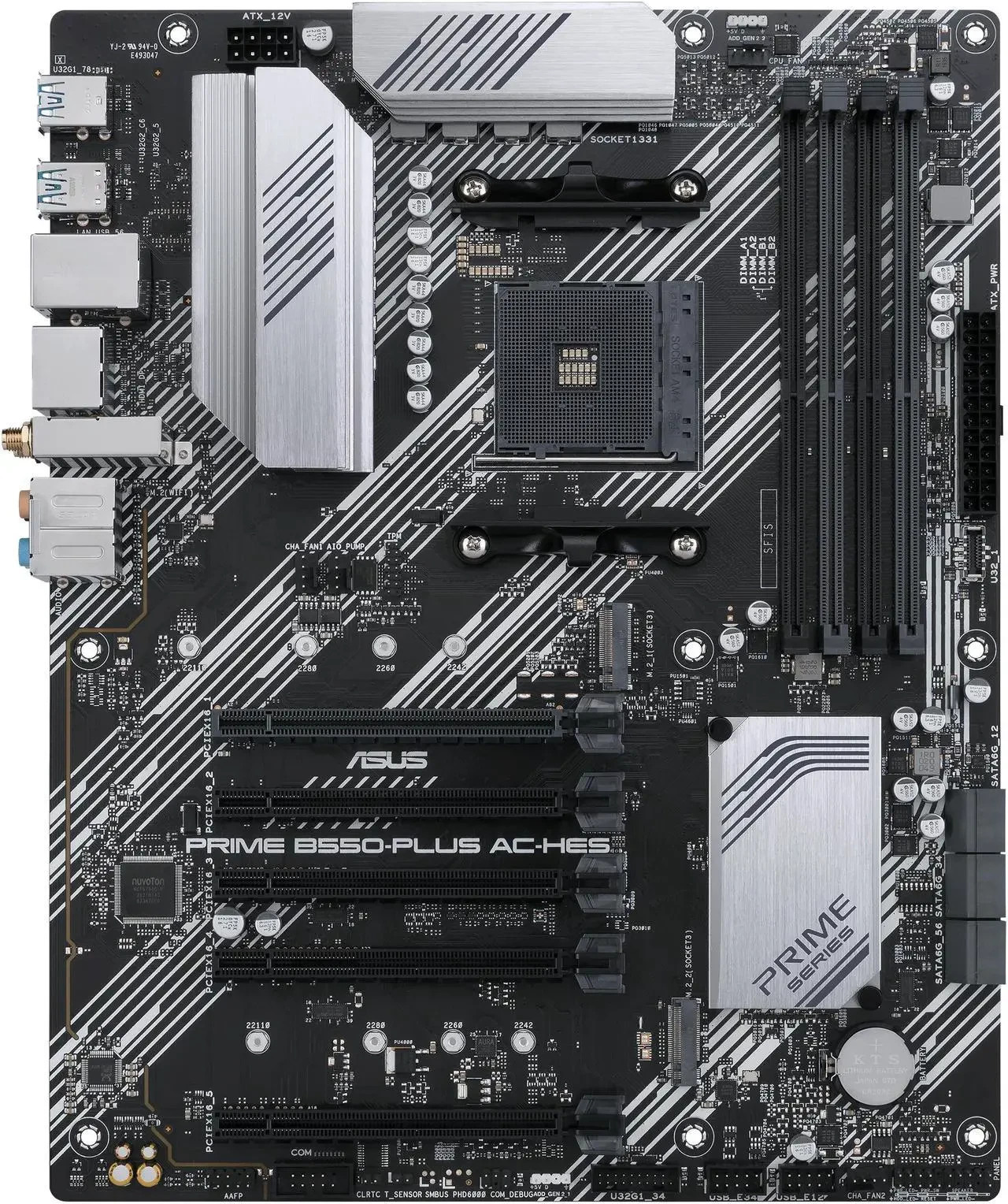 ASUS Prime B550-PLUS AC-HES AMD AM4 (3rd Gen Ryzen) ATX motherboard