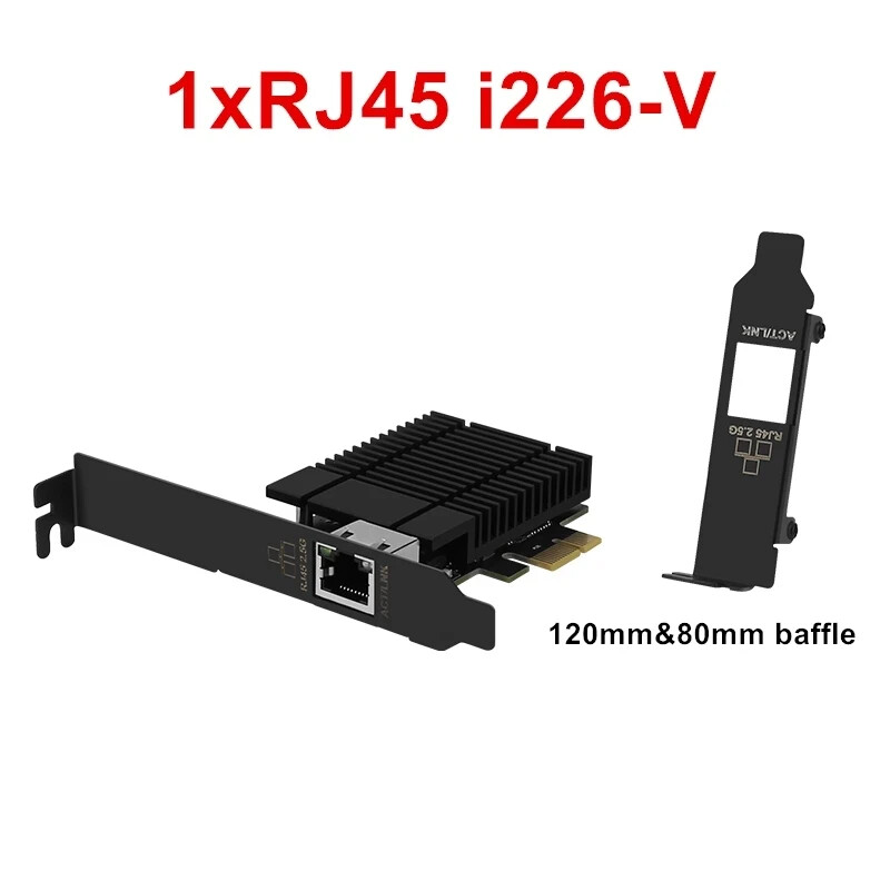 Intel 2.5G PCI-E Network card 1*RJ45 2*RJ45 i226-V 4*RJ45 i225-V B3 NAS Firewall