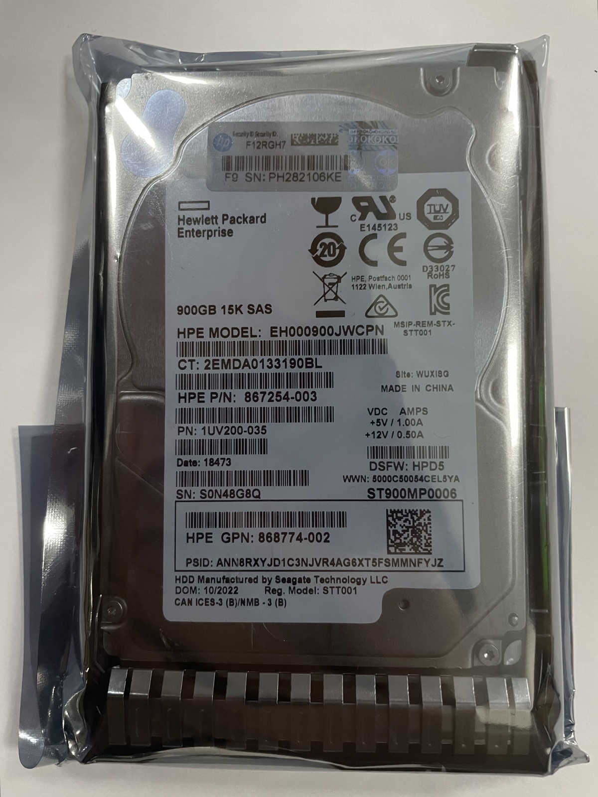 HP 870759-B21 870795-001 Internal 900GB SAS 12G 15K SFF Hard Drive New