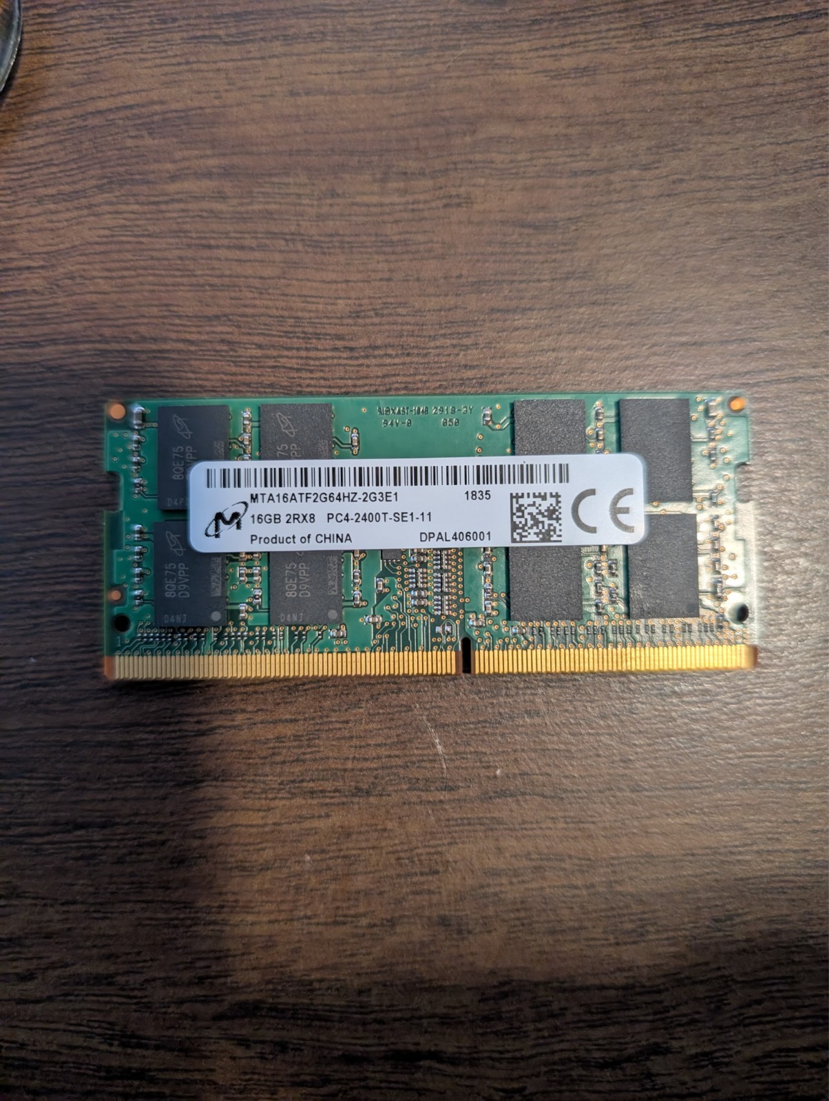MICRON 16GB DDR4 PC4-2400T SO-DIMM LAPTOP MEMORY