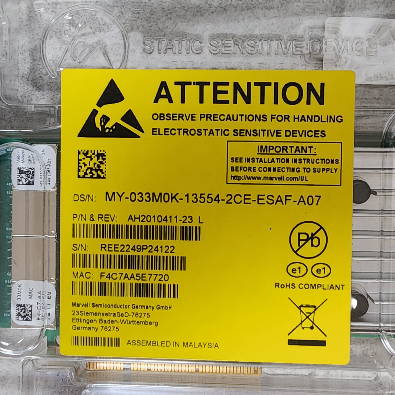 Lot Of 7 Dell Qlogic QL41164HFRJ Quad Port 10GbE RJ-45 10GBase-T Network Cards