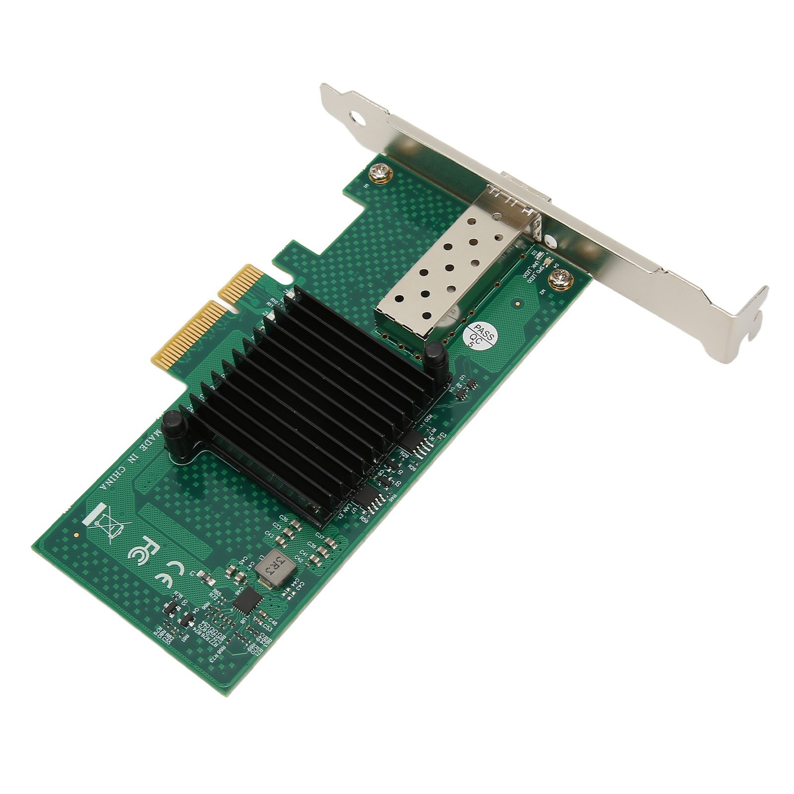 PCIe Network Card 10000Mbps PCI Express X4 5.0GT/s SFP LC Optical Fiber Gigabit