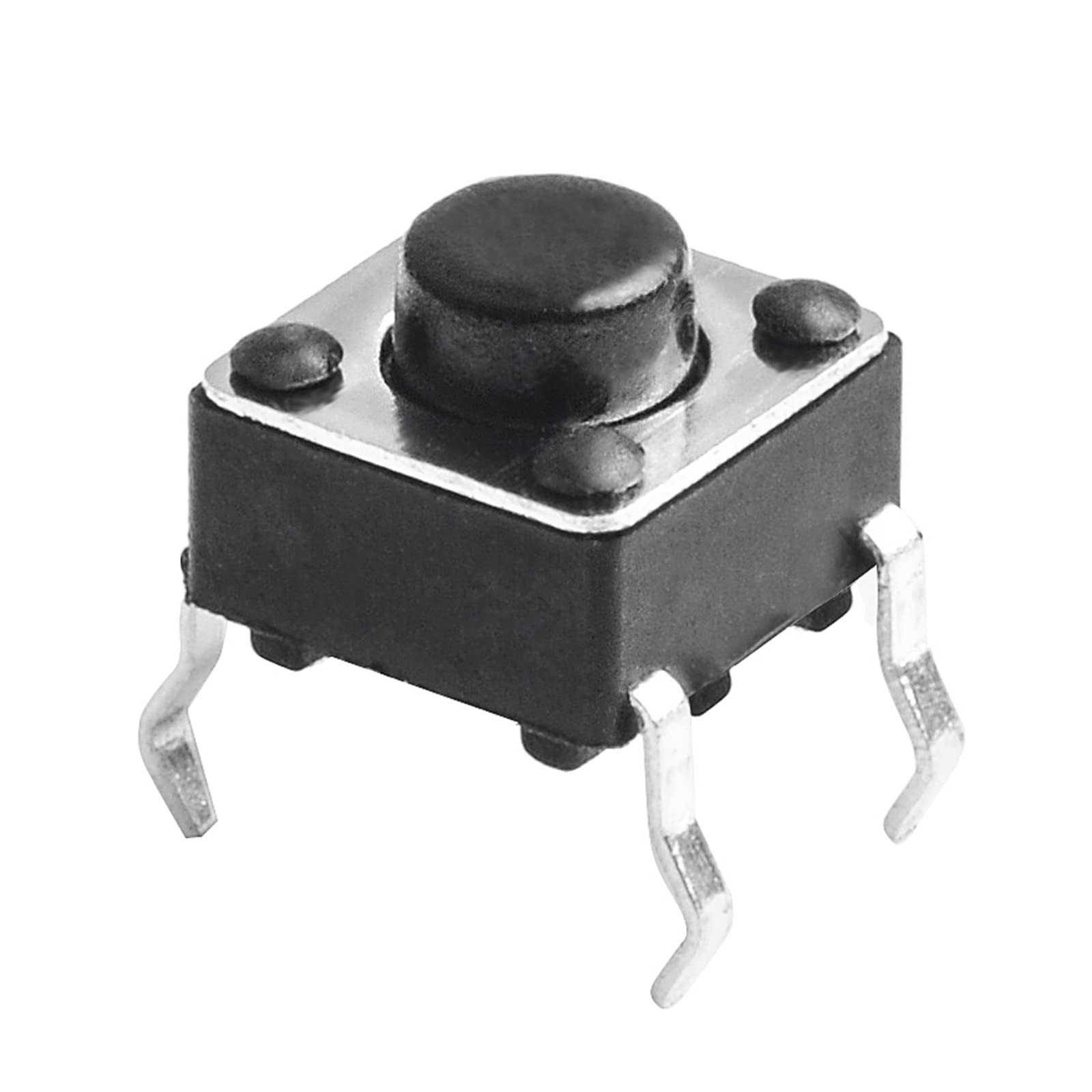 120 Pcs 6 x 6mm x 5mm Momentary Tactile Tact Push Button Switch for PCB 4 Pin…