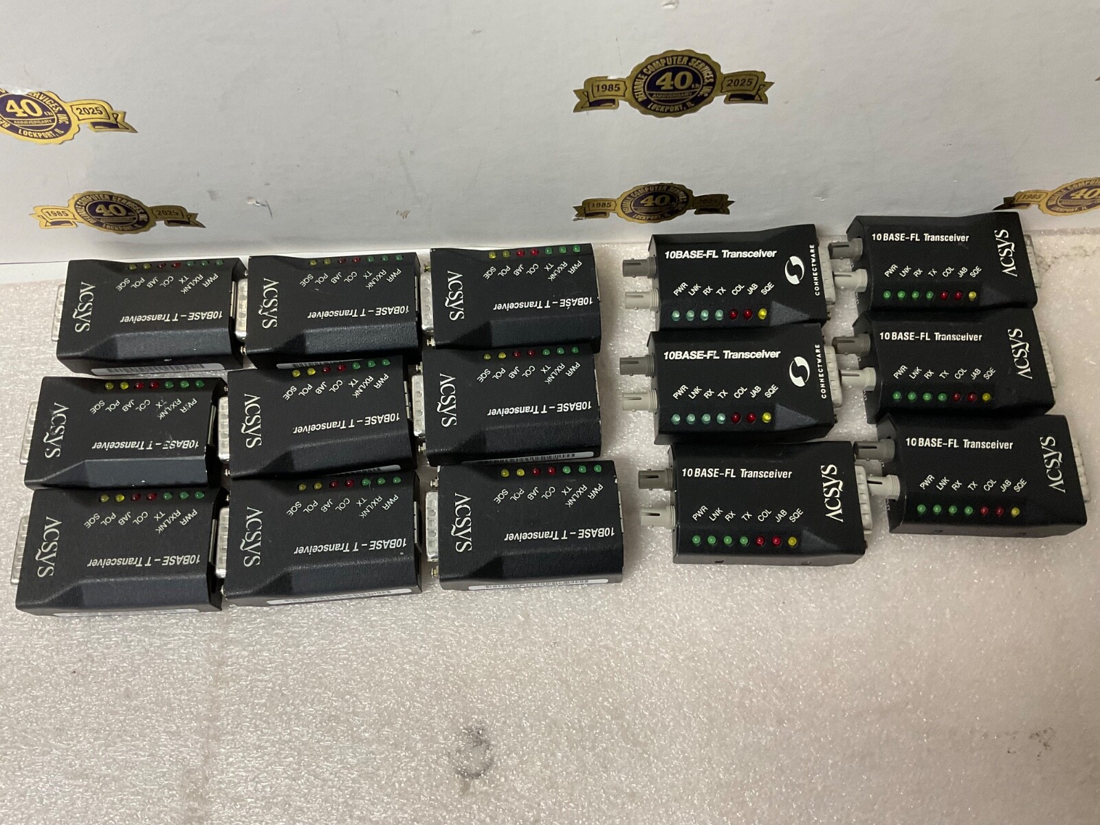 CONNECTWARE Lot 15 10BASE Transceiver -9- 98098-2 10BASE-T -6 98099-5 10BASE-FL