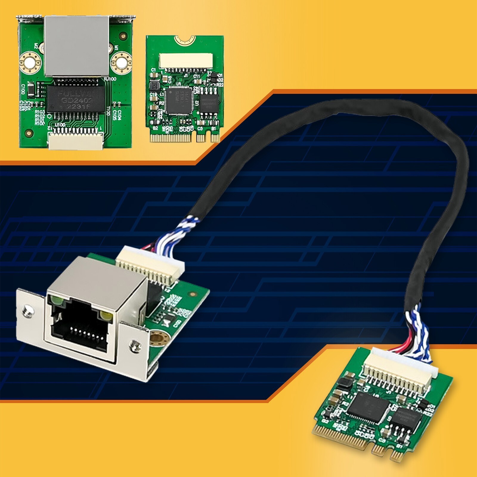 M.2 A+E 2.5GbE Intel I226-V Ethernet NIC Card Multi-Gig 2.5G/1G/100M NGFF 2230