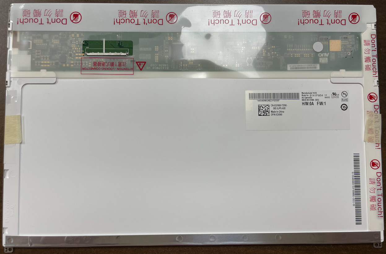 NEW 14.1″ WXGA+ laptop LED LCD SCREEN FOR DELL B141PW04 V.0 for Dell GX968
