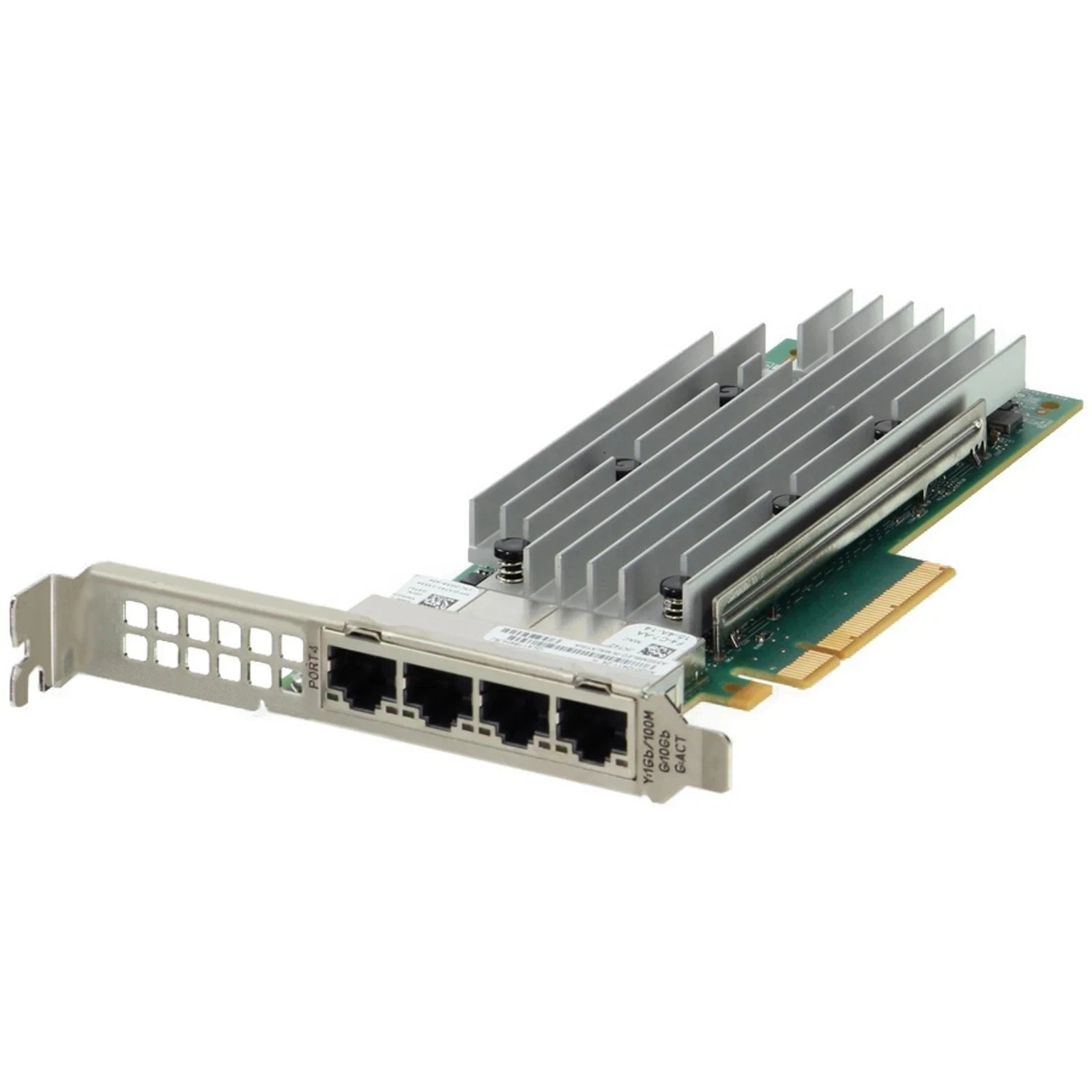 New Dell Qlogic QL41164HFRJ Quad Port 10GbE RJ-45 10GBase-T Network Card 33M0K