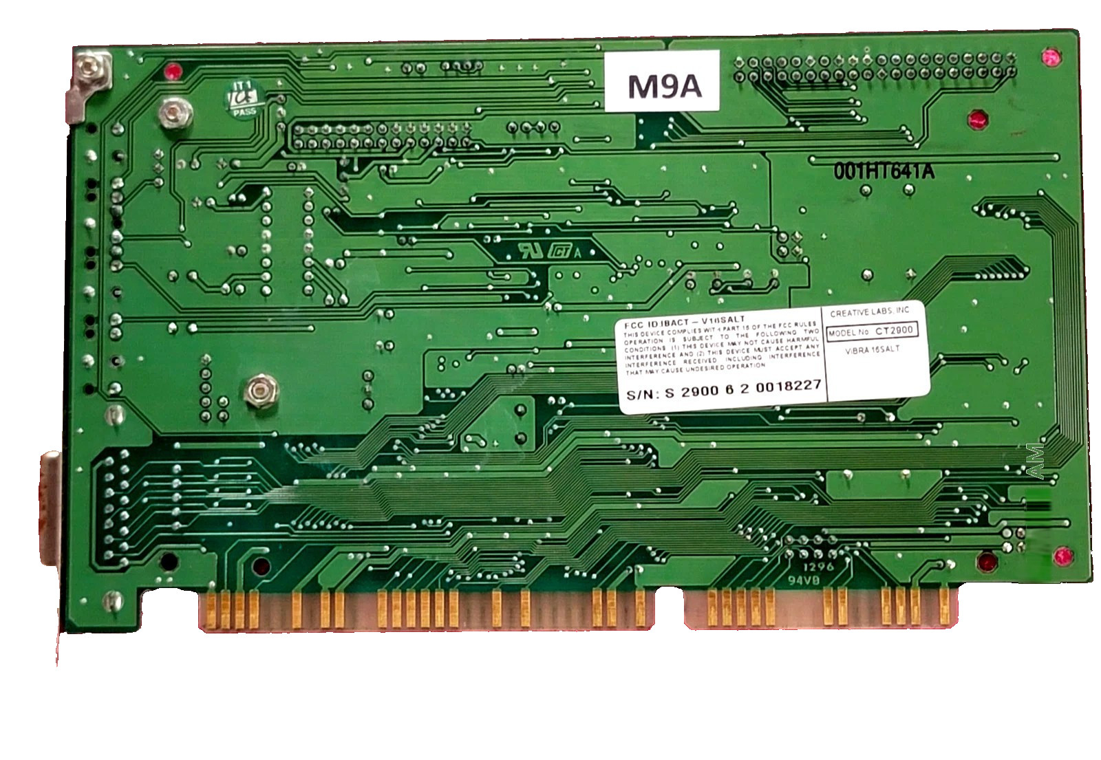 RETRO CT2900 ISA Sound Blaster by Creative Technology Sound Card with Driver CD
