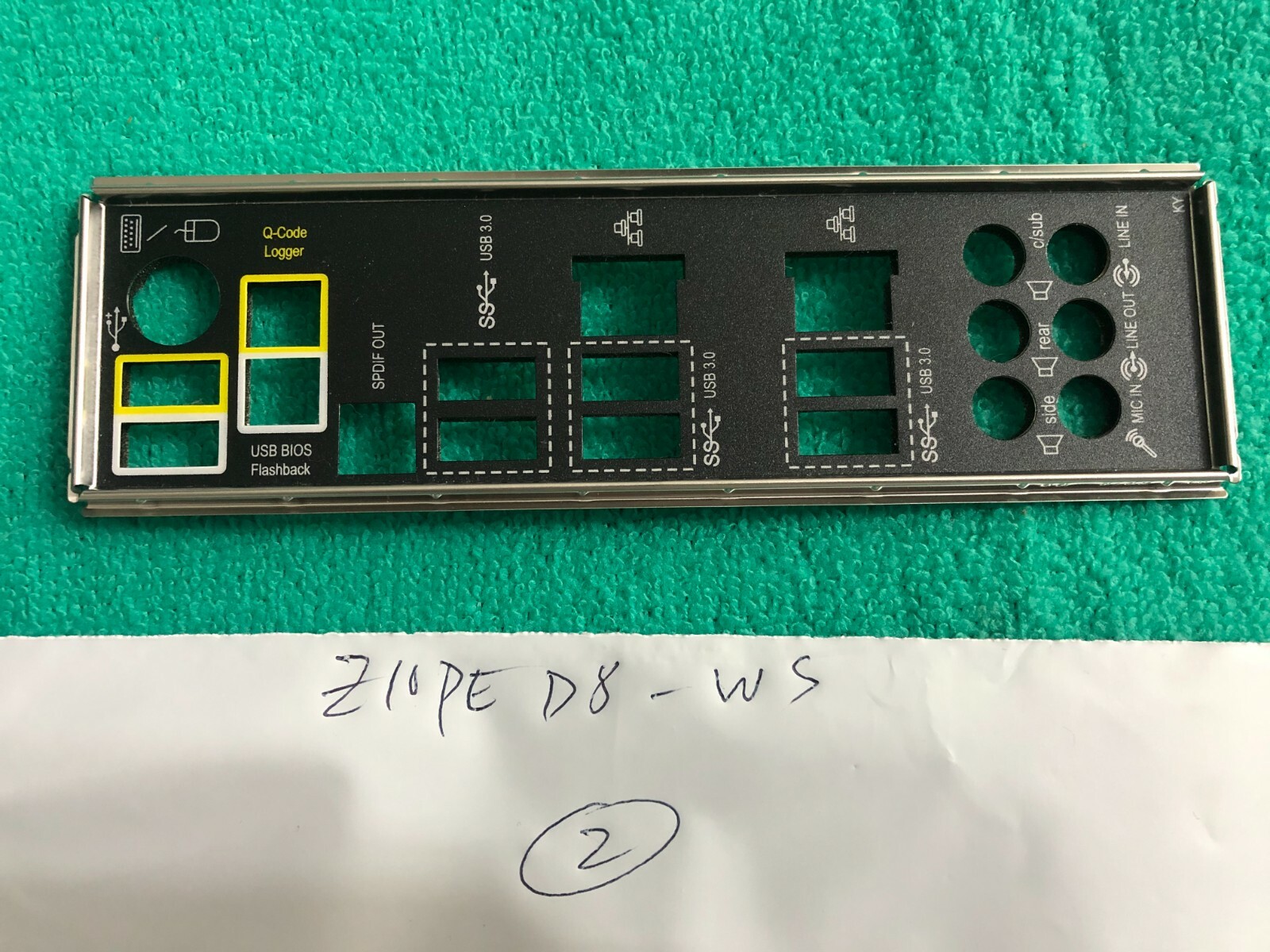 ASUS IO SHIELD for ASUS Z10PE D8 WS , Z10PE D8-WS , Sealed