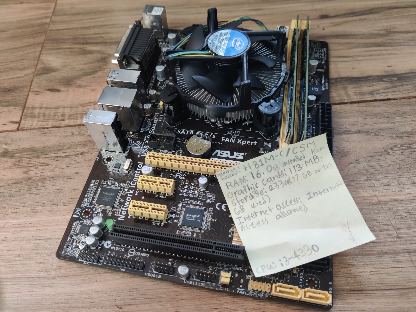 ASUS H81M-C/CSM 1150/Socket H3, Intel Motherboard
