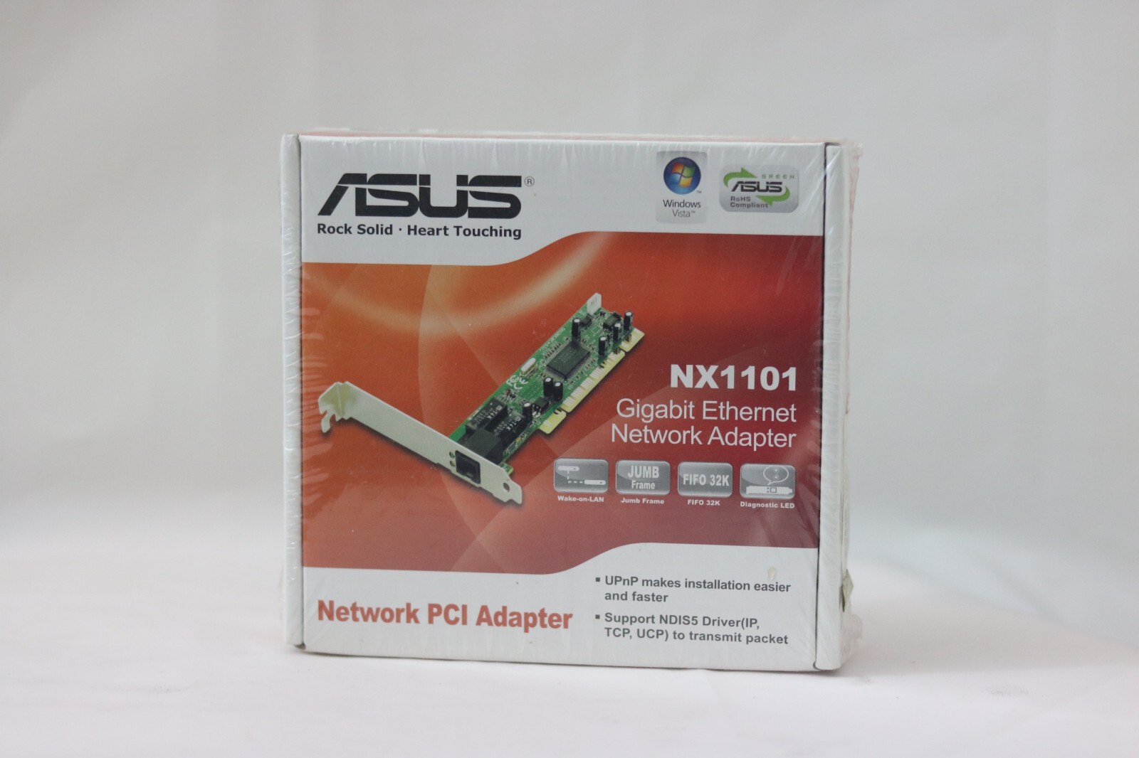 ASUS 10/100/1000Mbps Gigabit PCI Ethernet Adapter (NX1101)