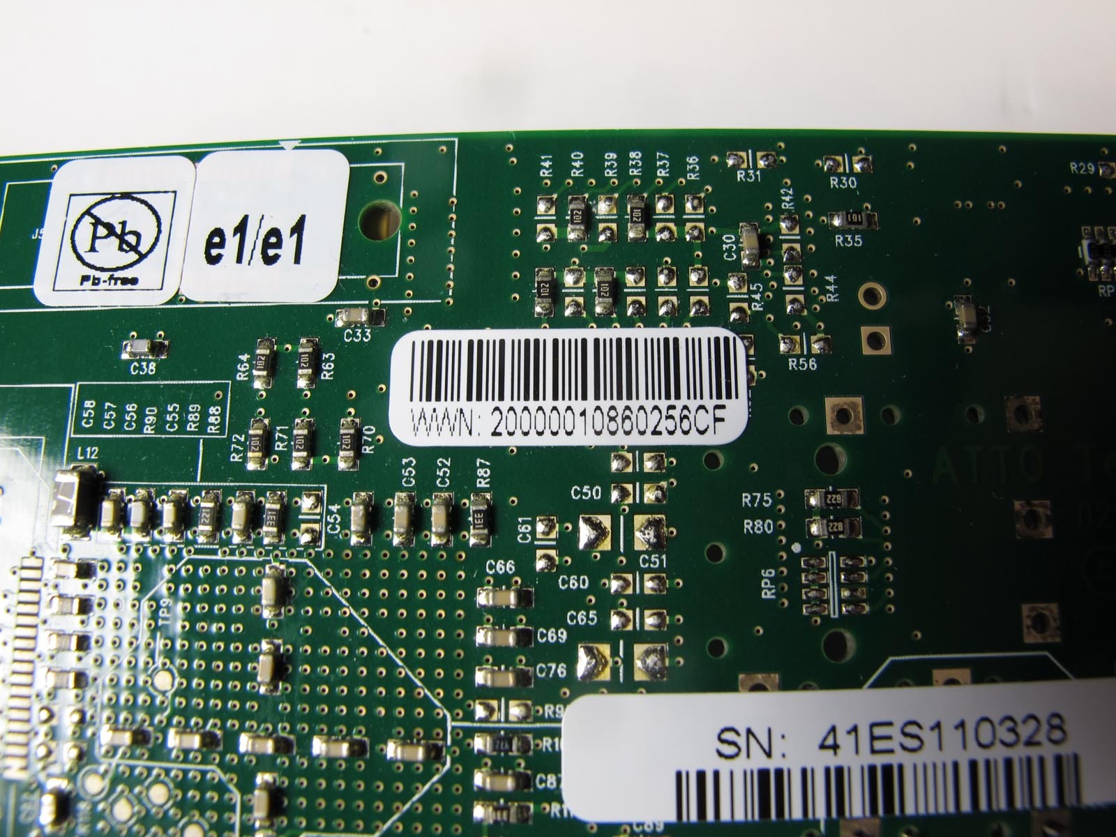 ATTO FC41ES 216V101C Rev D Fibre Network PCIe Card for Avid Unity – Excellent